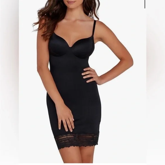 Assets by Spanx Black Full Slip Shapewear - Picture 1 of 8